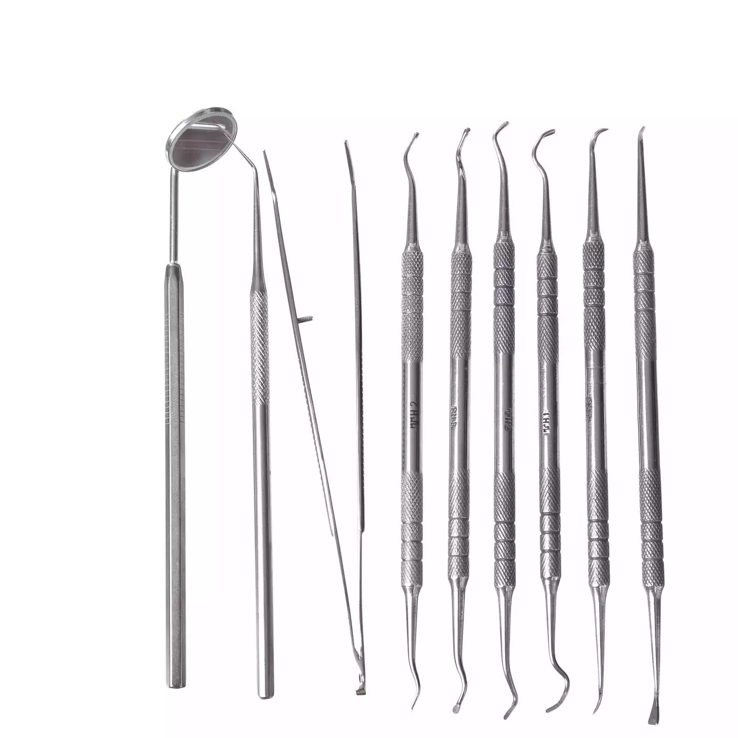 Комплект инструментов для снятия зубных отложений (9 инструментов)