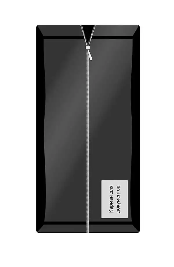 Мешок патологоанатомический из ламинированного спанбонда, без ручек, на молнии 2200*900, пл.85г/м2