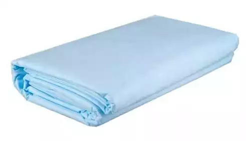 Простыня 70*200см, материал СМС 17г/м2, нестерильная, инд.упаковка, голубая