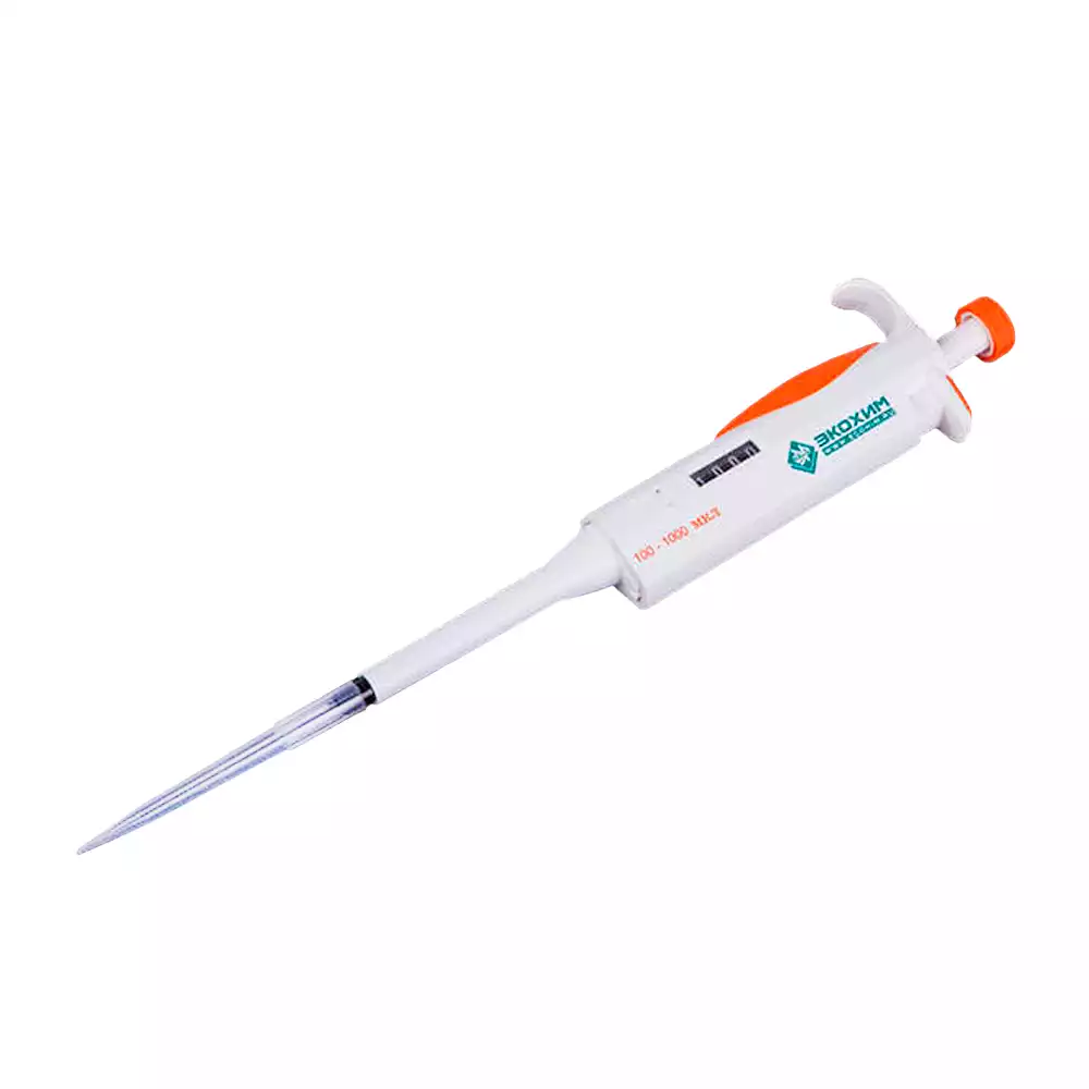 Дозатор 1-канальный ЭКОХИМ-ОП-1-10,5-10, переменного объема, объем 0,5-10 мкл