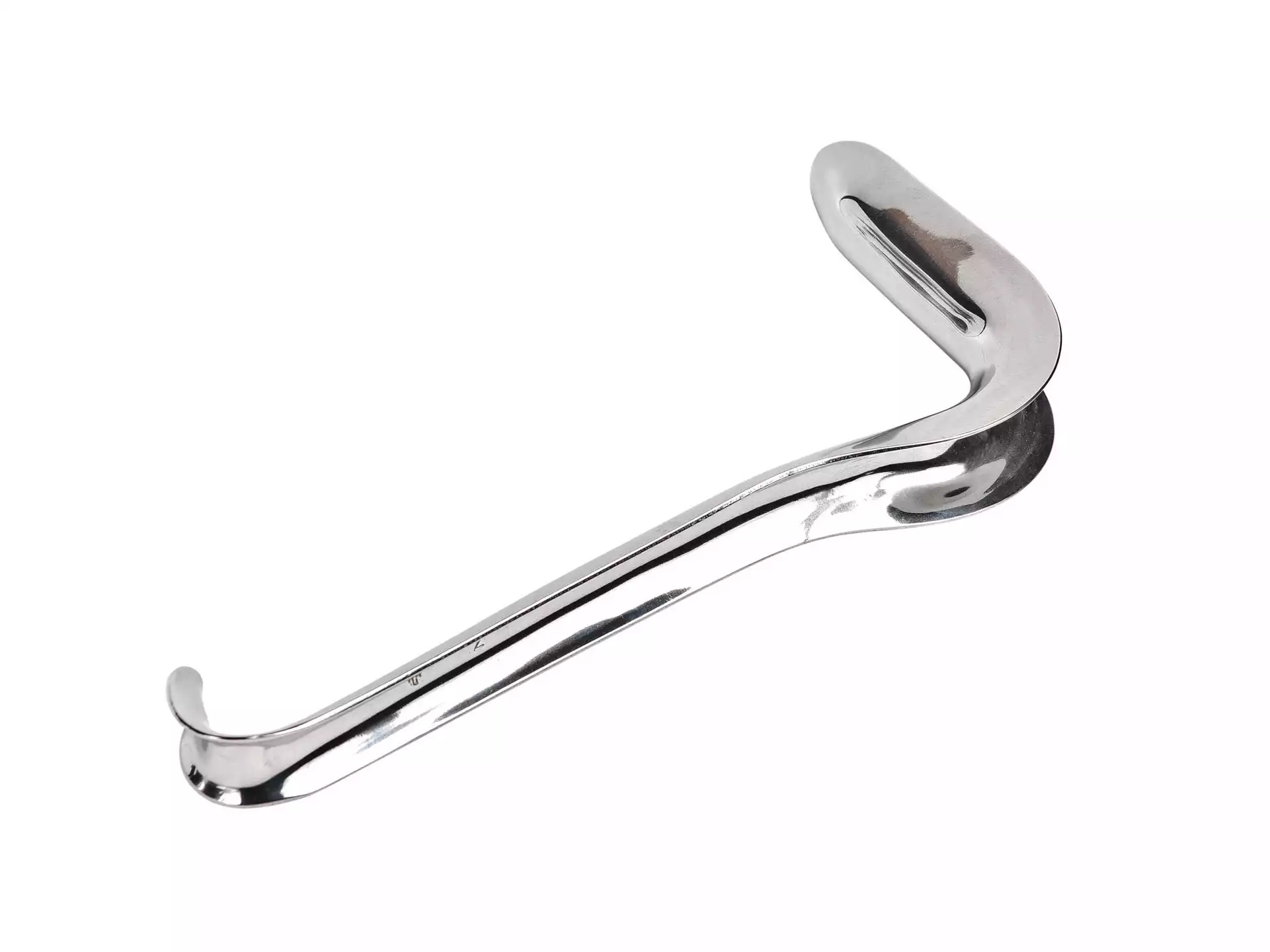 Зеркало влагалищное по Симсу, №5 длина 195мм, длина рабочей части 110мм, ширина 36мм, из нержавеющей стали