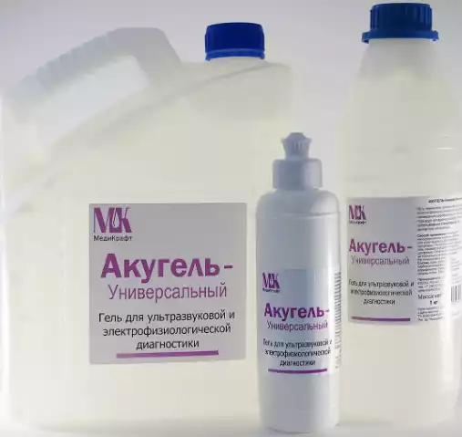 Гель Акугель - Универсальный, 1 кг , не содержит пропиленгликоль, бесцветный, для всех видов УЗИ, ЭКГ, дефибриляции и аппаратной косметологии