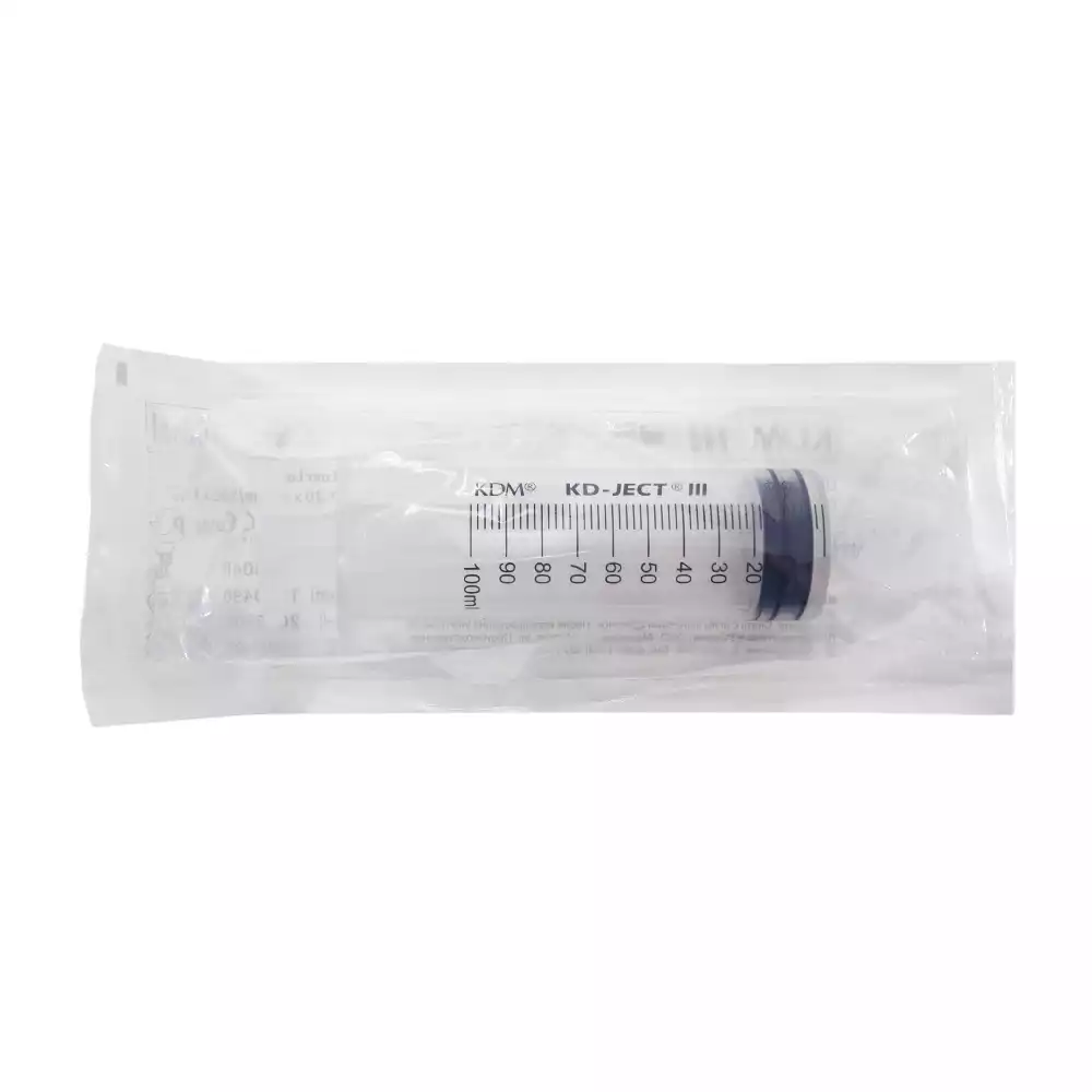Шприц 100,0мл, 3-х компонентный, игла 18G (1,2*40мм) рядом, соединение Луер Лок, стерильный