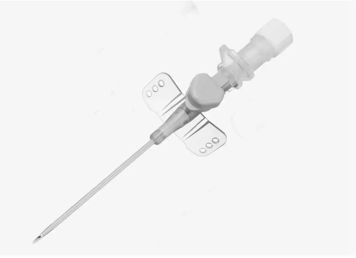 Катетер в/в с перфорированными крыльями и инъекционным портом с самозащелкивающейся крышкой, 17G, MEDEREN, полиуретан