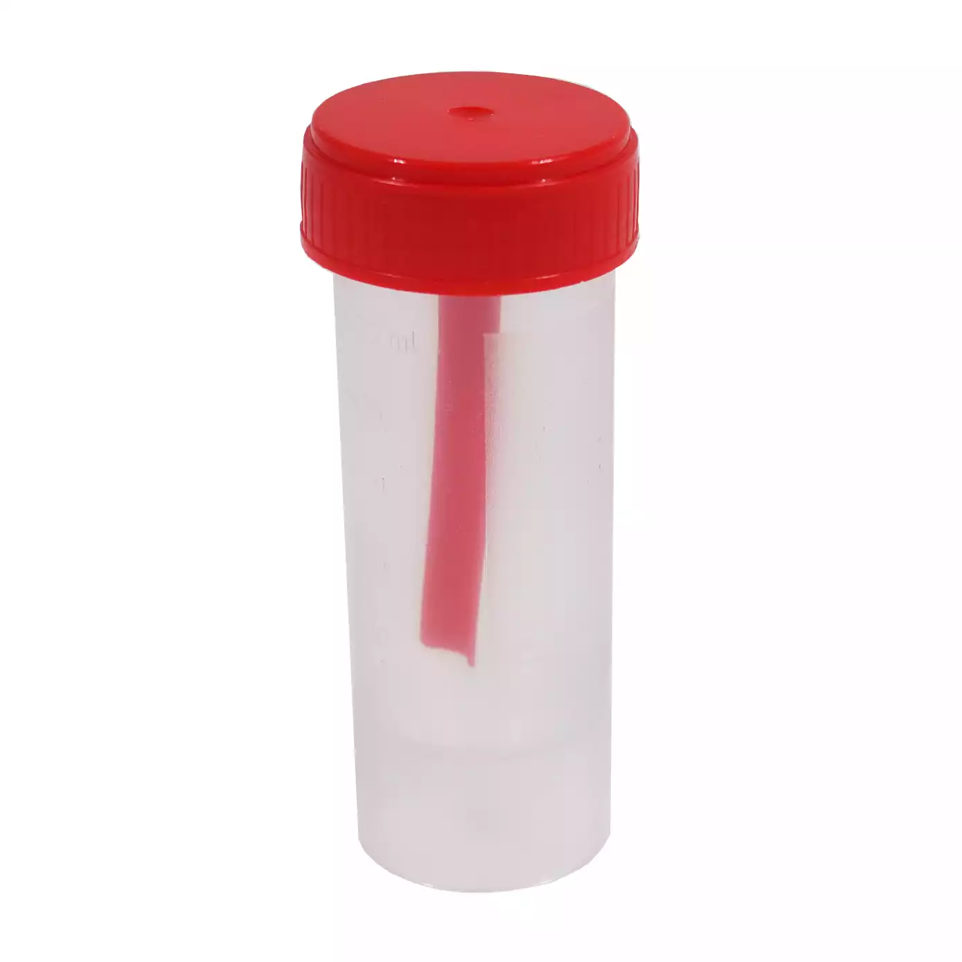 Контейнер 30мл, для взятия биоматериала, со шпателем, нестерильный, с завинчающейся крышкой, высокий
