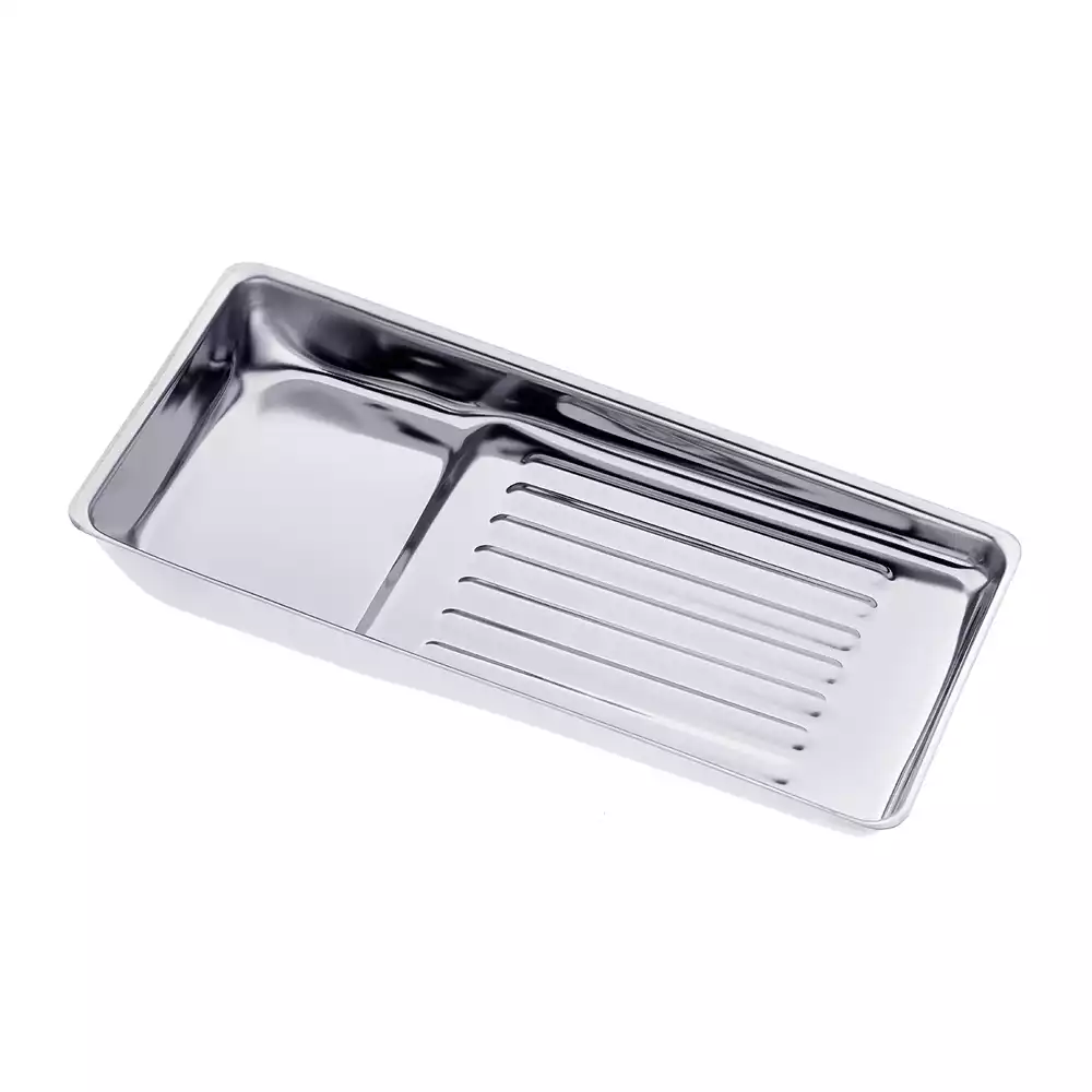 Лоток стоматологический ЛСК – МЕДИКОН, на 8 инструментов, без крышки,  для боров, размер 195*90*25мм