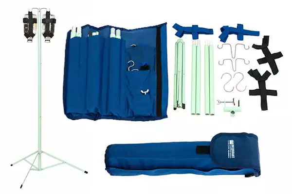 Штатив разборный для вливаний, предназначен для  проведения инфузионной терапии в условиях скорой помощи, в полевых условиях и на дому