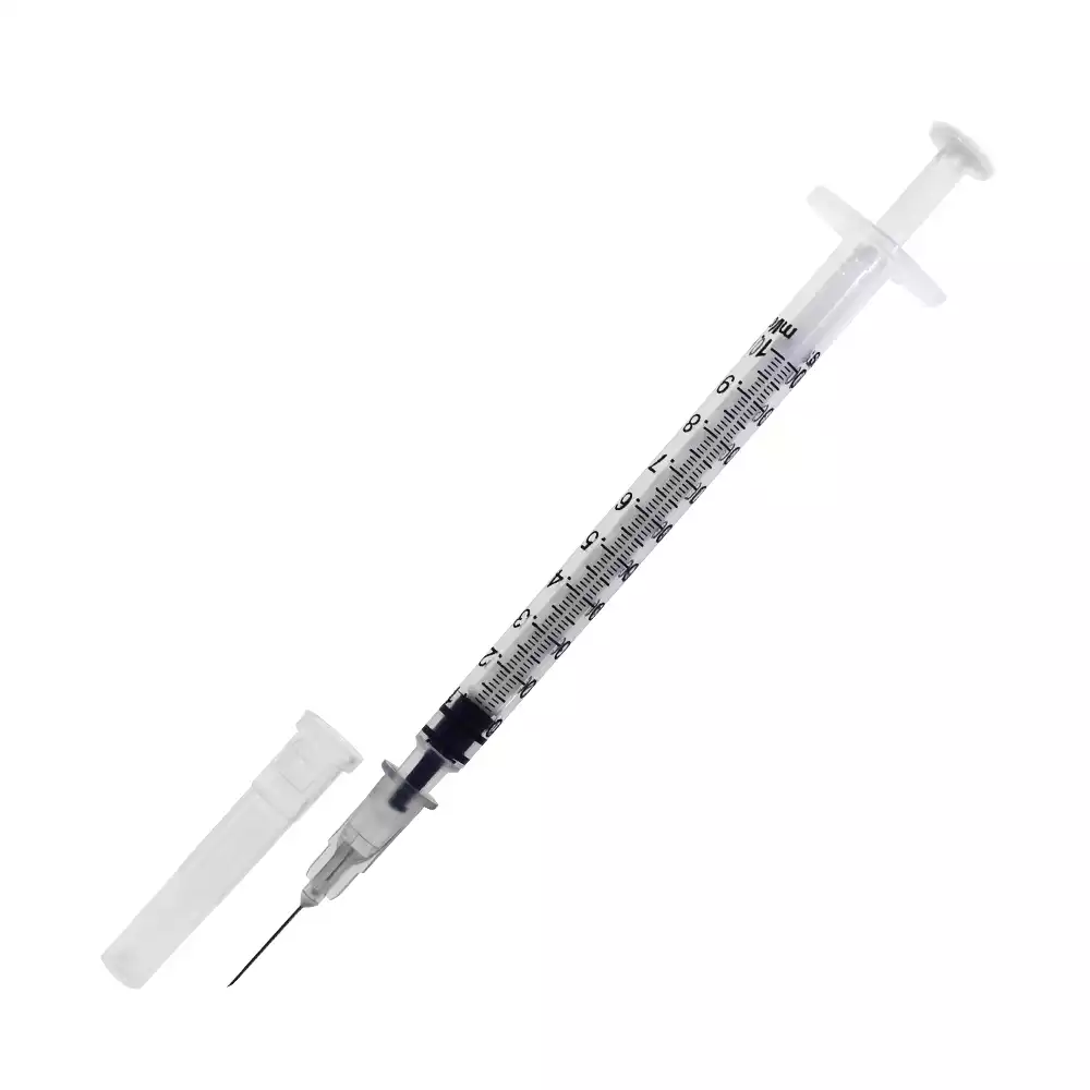 Шприц 1,0 мл инсулин, 3-х компонентный, игла 27G (0,40х12 мм), стерильный одноразовый