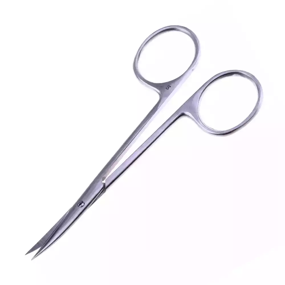 Ножницы J-22-212А  глазные остроконечные вертикально-изогнутые, длина 113 мм (аналог Н-41)