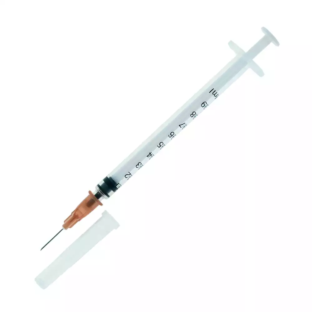 Шприц VANSUNTECH 1,0мл инъекционный, 3-х компонентный, игла 26G*1/2 (0,45*12мм), стерильный