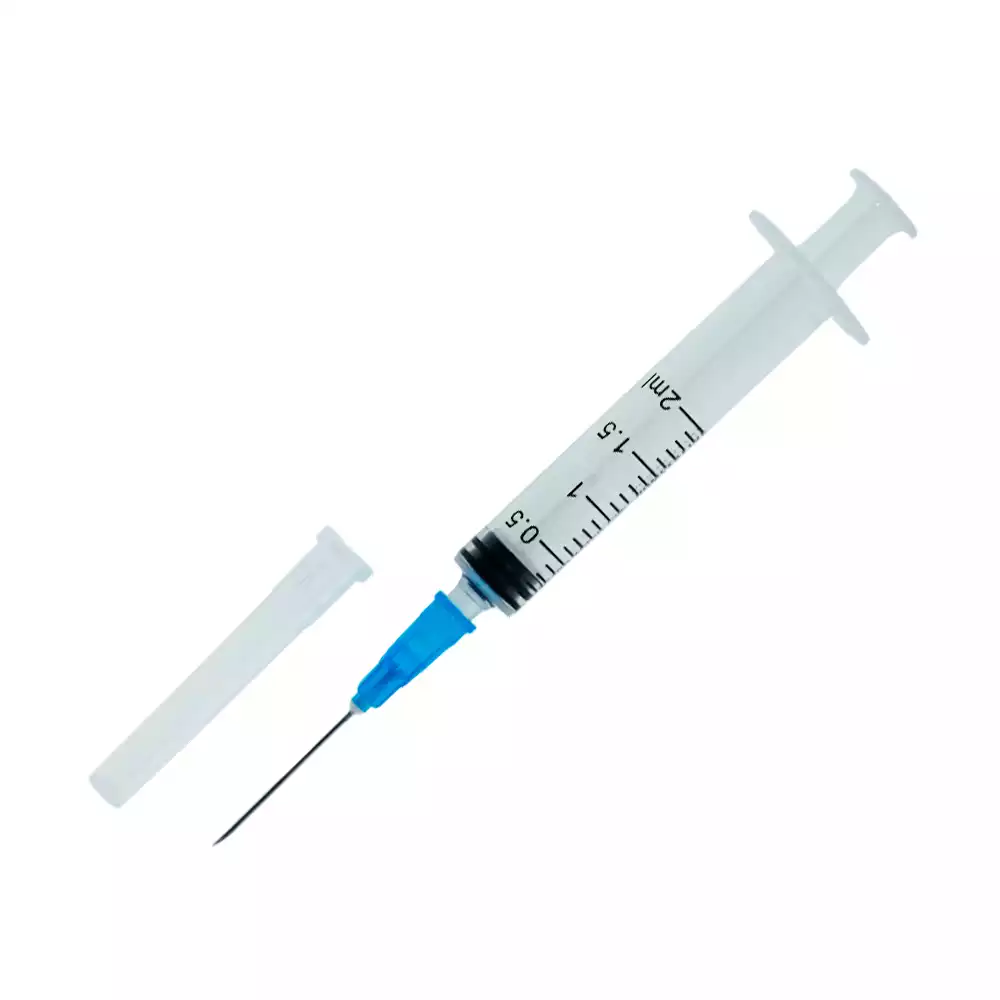 Шприц КОМЕТА 2,0мл, 3-х компонентный, игла 23G (0,6х25мм), стерильный.