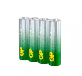 Батарейки GP Super G-Tech, АА (пальчиковые),комплект 4 шт (LR06.15A), алкалиновые, в пленке