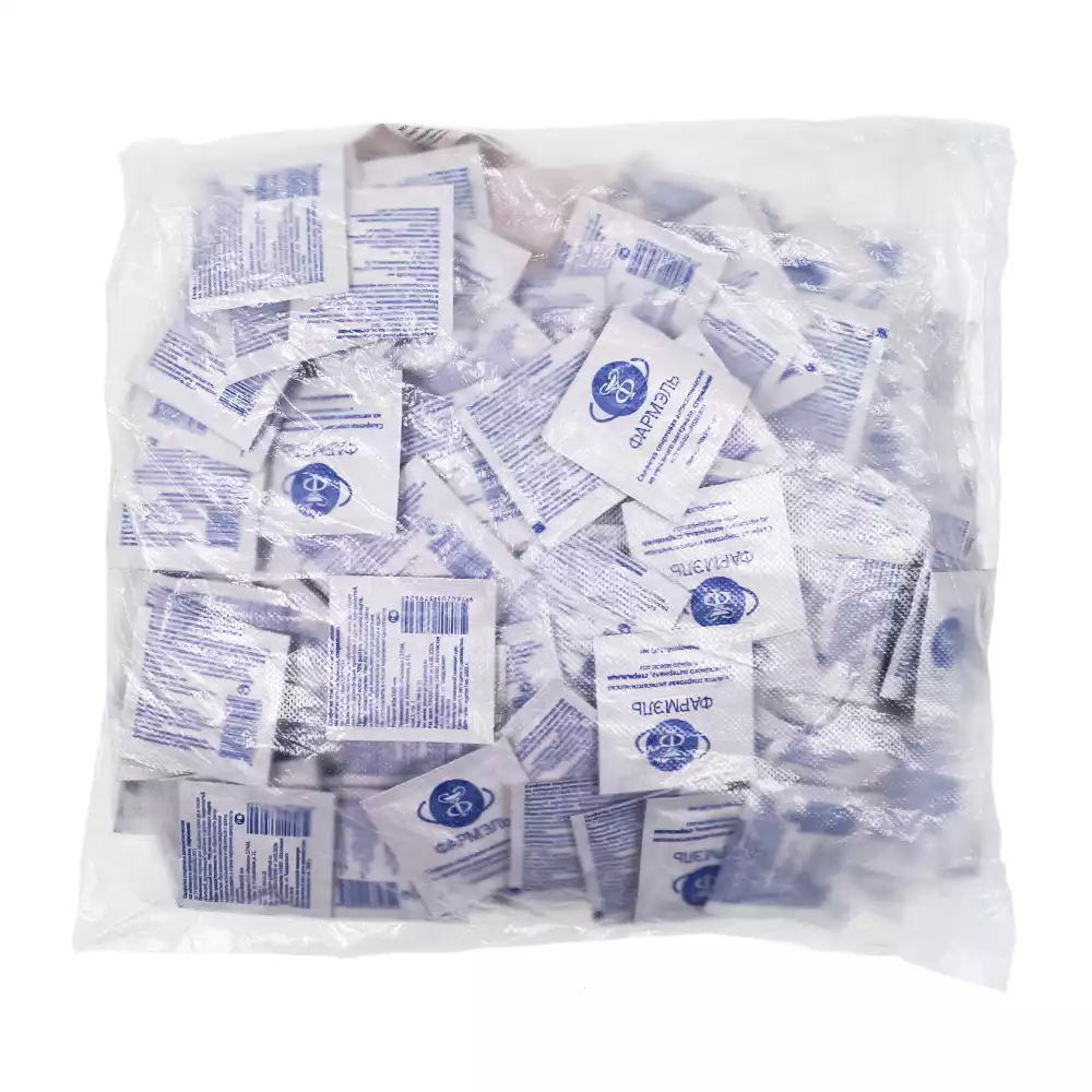 Салфетка спиртовая антисептическая для инъекций, размер 60*100мм, 70% этиловый спирт