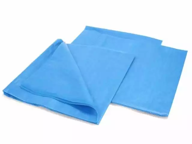 Салфетка 70*50см, материал  ламинированный смс 40г/м2, нестерильная, голубая