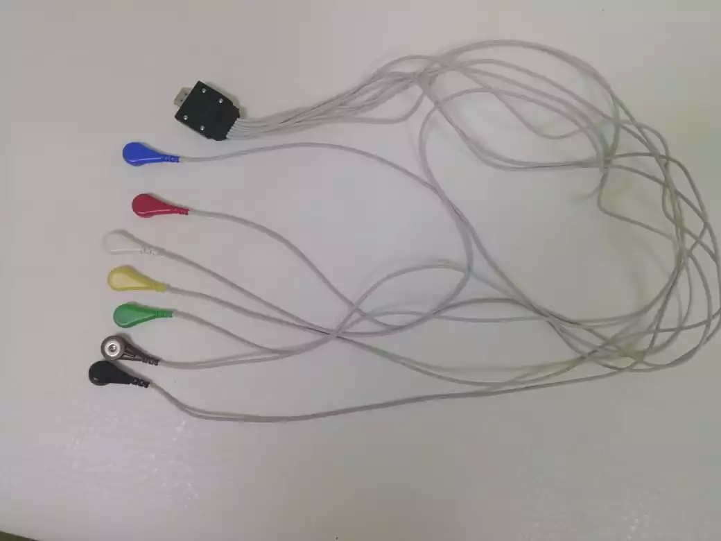 Кабель для подключения одноразовых электродов,  на 3 отв. 7 эл. (для Миокард-Холтер-2)