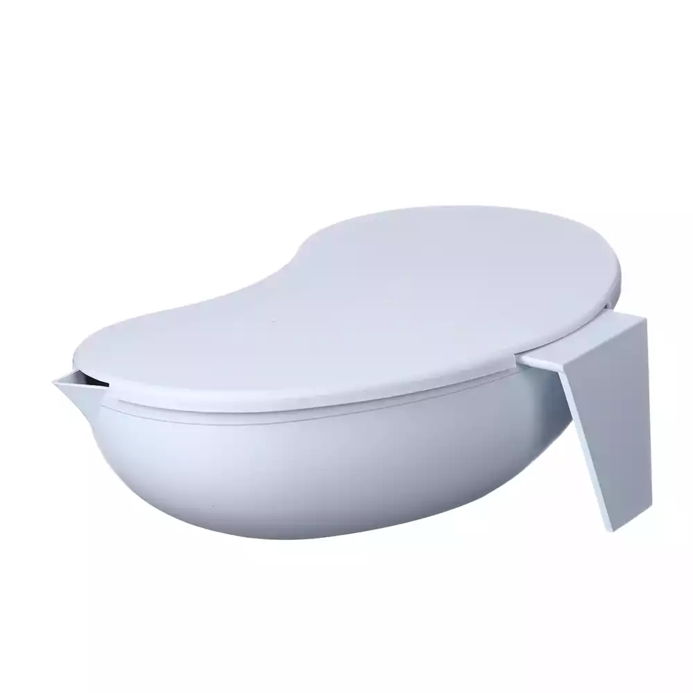 Лоток ЛПпо 1,75А ЕЛАТ почкообразный, размер 318*217*80мм, с крышкой, ручкой, носиком для слива, полимерный